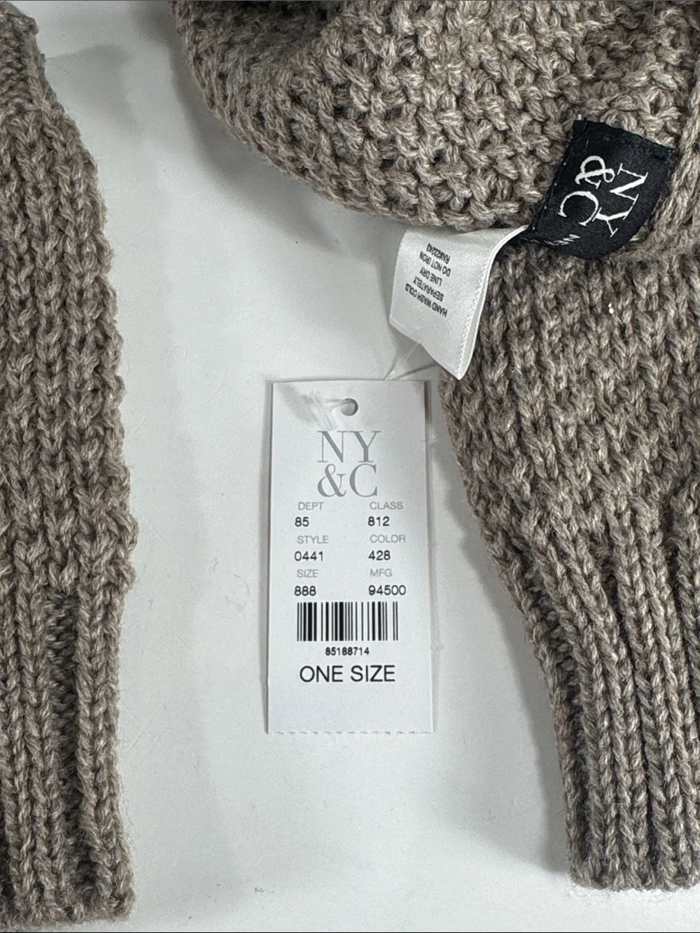 Cozy Taupe Knit Hat, Scarf & Mittens Set - Women Accessories